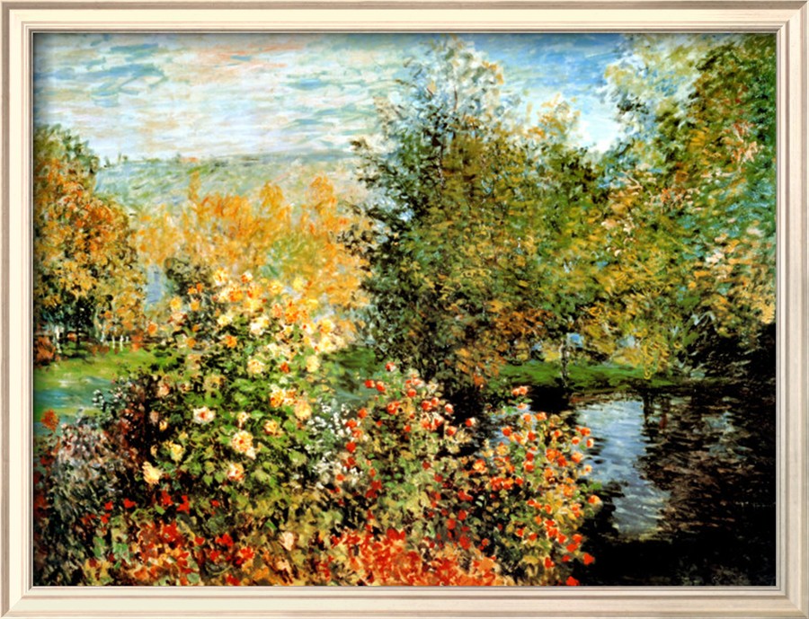 Stiller Winkel im Garten von Montgeron - Claude Monet Paintings